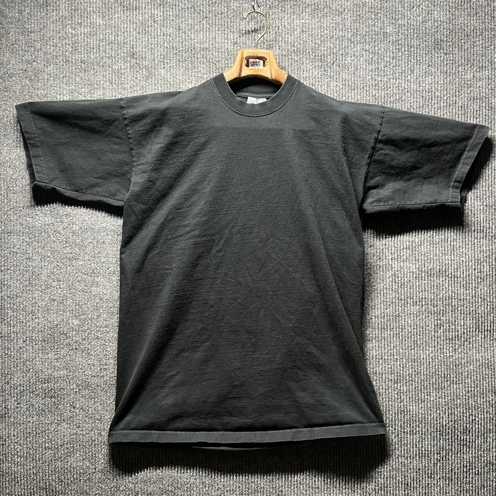 Vintage MOB Blank T Shirt 2XL‎ Tall Black Super Heavy Made In USA 100% Cotton